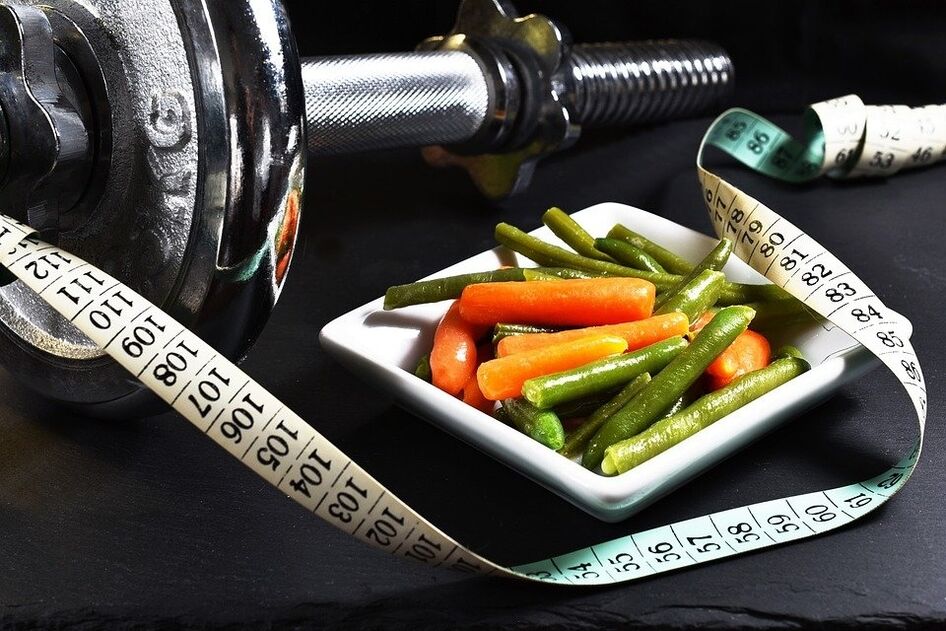 Sports et légumes pour la perte de poids