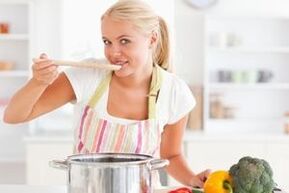Préparation de bouillon pour le régime alimentaire